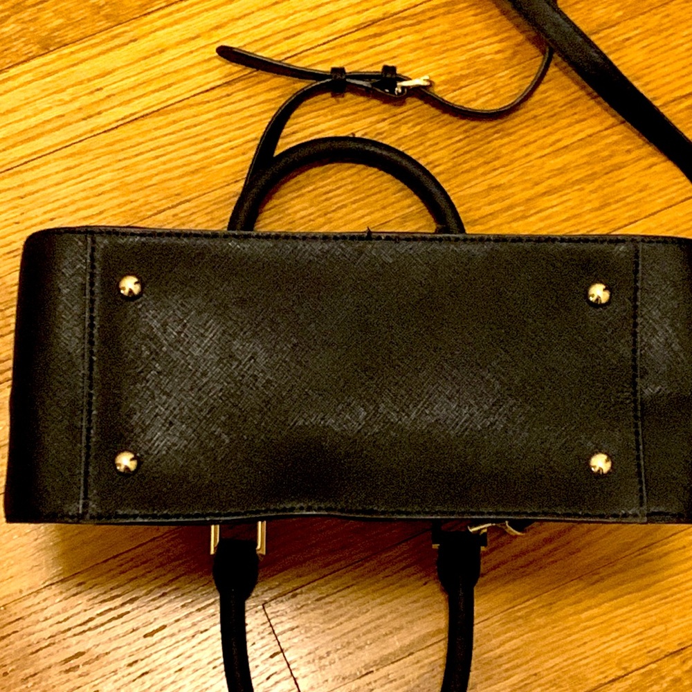 DKNY Saffiano Leather Top Zip Round Satchel - Picture 6 of 11